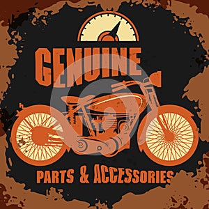 Vintage Motorcycle label