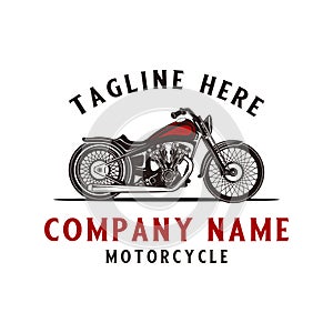 vintage motorcycle logo.
