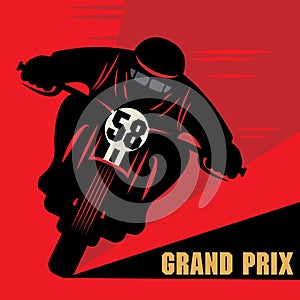 Vintage Motorcycle race label