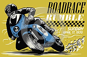 Vintage motorcycle race