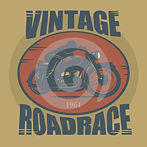 Vintage Motorcycle sport label