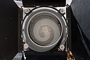 Vintage movies studio light reflector.