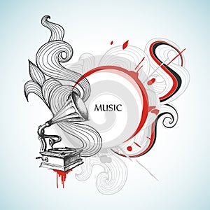 Vintage music background