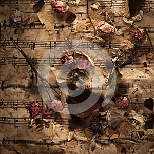 Vintage music background