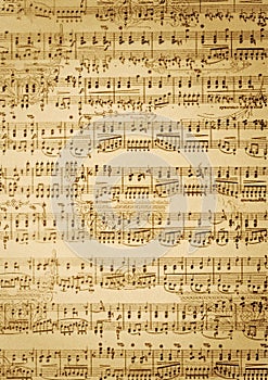 Starodávny hudba list 