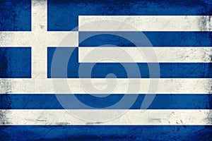 Vintage national flag of Greece background