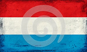 Vintage national flag of Luxembourg background