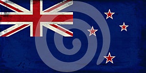 Starodávný vlajka z nový zéland 