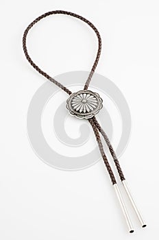 Vintage, Native American Bolo Tie with Concho.