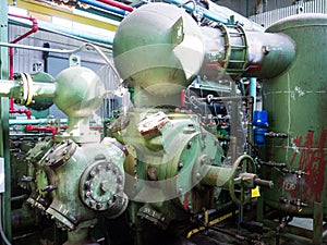 Vintage Natural Gas Compressor