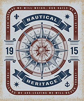 Vintage Nautical Heritage Typography