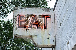 Vintage Neon Restaurant Sign