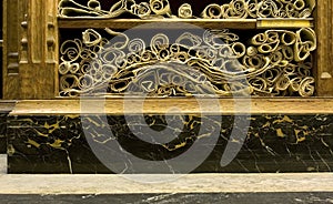 Vintage newspapers in a library