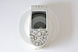 Vintage Nokia 3650 GSM phone on a white surface