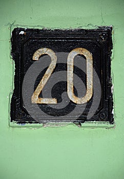 Vintage number 20