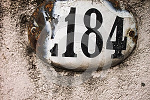 Vintage Number Door Close Home Object Business