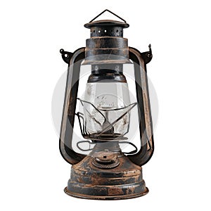 Vintage oil lamp lantern, rustic allure for ambiance. Timeless glow, Ai Generated