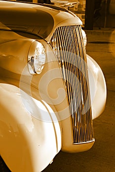 vintage old car antique grill photo