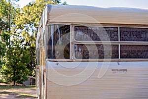 Vintage Old Caravan Grunge Exterior