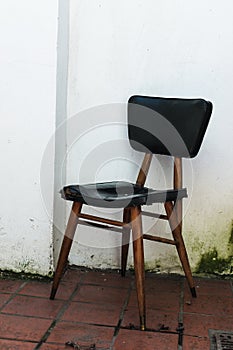 Vintage Old Chair Retro Comfortable Design Closeup