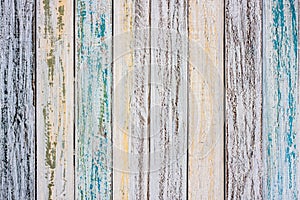 Vintage old colorful wooden wall texture background