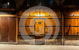 Vintage old door - concept for security, safety, secret, privacy, protection