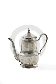 Vintage Old Fashioned Silver Tarnish Tea Pot