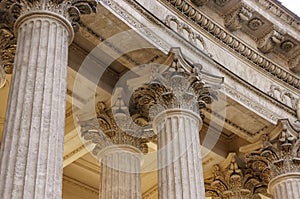 Vintage Old Justice Courthouse Column