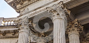 Vintage Old Justice Courthouse Column