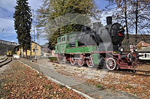 Vintage old locomotive station