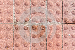 Vintage old red brick walkway background texture