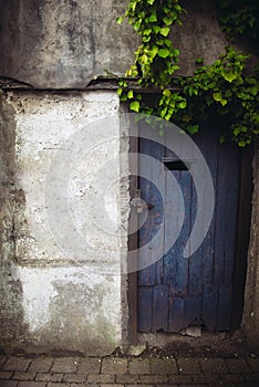 Vintage old styled door entrance in Ireland