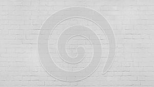 Vintage old white wash brick wall texture. Panoramic seamless background for your text or image