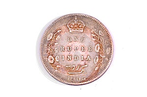 Vintage one rupee coin