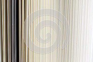 Vintage open book paper sheets