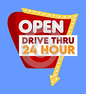 vintage open drive thru 24 hour