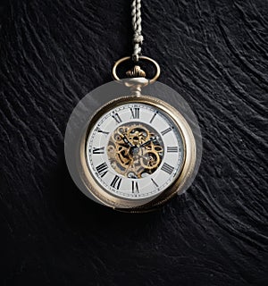 Vintage Open-faced Pocket Watch