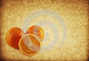 Vintage orange paper textured background