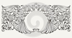 Vintage Ornate Frame Background