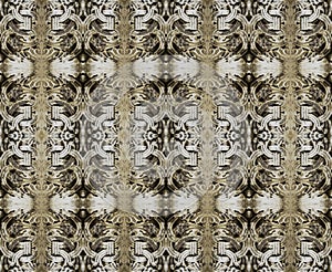 Vintage Ornate Interlace Seamless Pattern photo