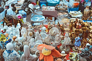 Vintage outdoor flea market in Chisinau, Moldova