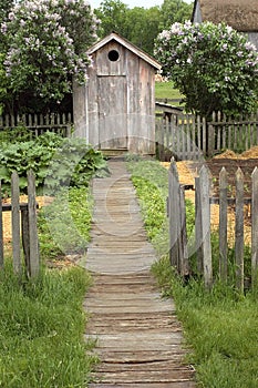 Vintage Outhouse on the Farm photo