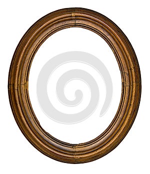 Vintage oval frame photo