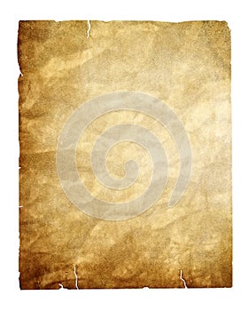 Starodávný papír ořezovou cestou 