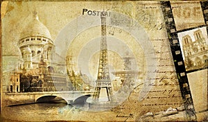 Recuerdos de París - vintage album de fotos de la serie.