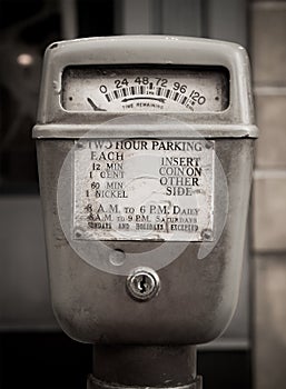 Vintage parking meter