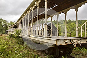 Vintage passenger railroad car