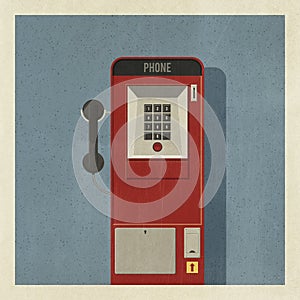 Vintage pay phone