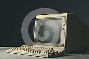 Vintage personal computer on a desktop