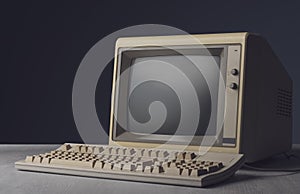 Vintage personal computer on a desktop
